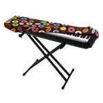 Colorful Donut Pattern Print Piano Keyboard Cover