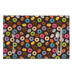 Colorful Donut Pattern Print Placemat