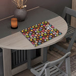 Colorful Donut Pattern Print Placemat