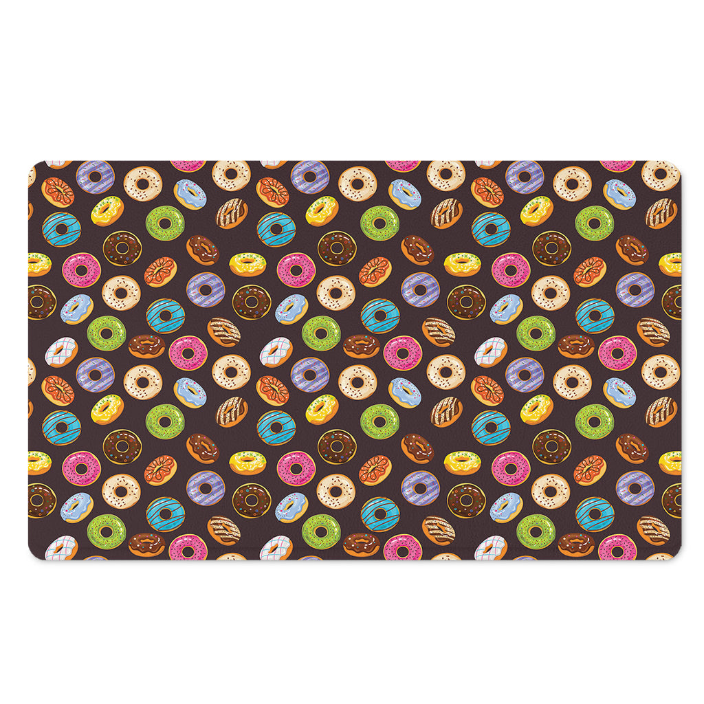 Colorful Donut Pattern Print Polyester Doormat