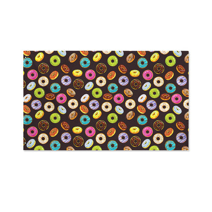 Colorful Donut Pattern Print Polyester Flag