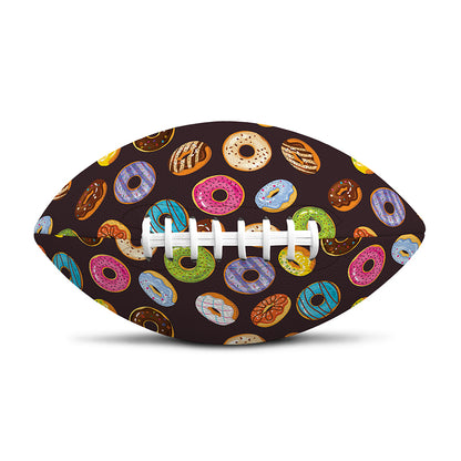 Colorful Donut Pattern Print Rugby Ball
