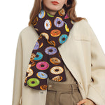 Colorful Donut Pattern Print Scarf