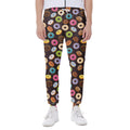 Colorful Donut Pattern Print Joggers