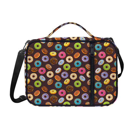 Colorful Donut Pattern Print Shoulder Strap Bible Bag