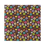 Colorful Donut Pattern Print Silk Bandana