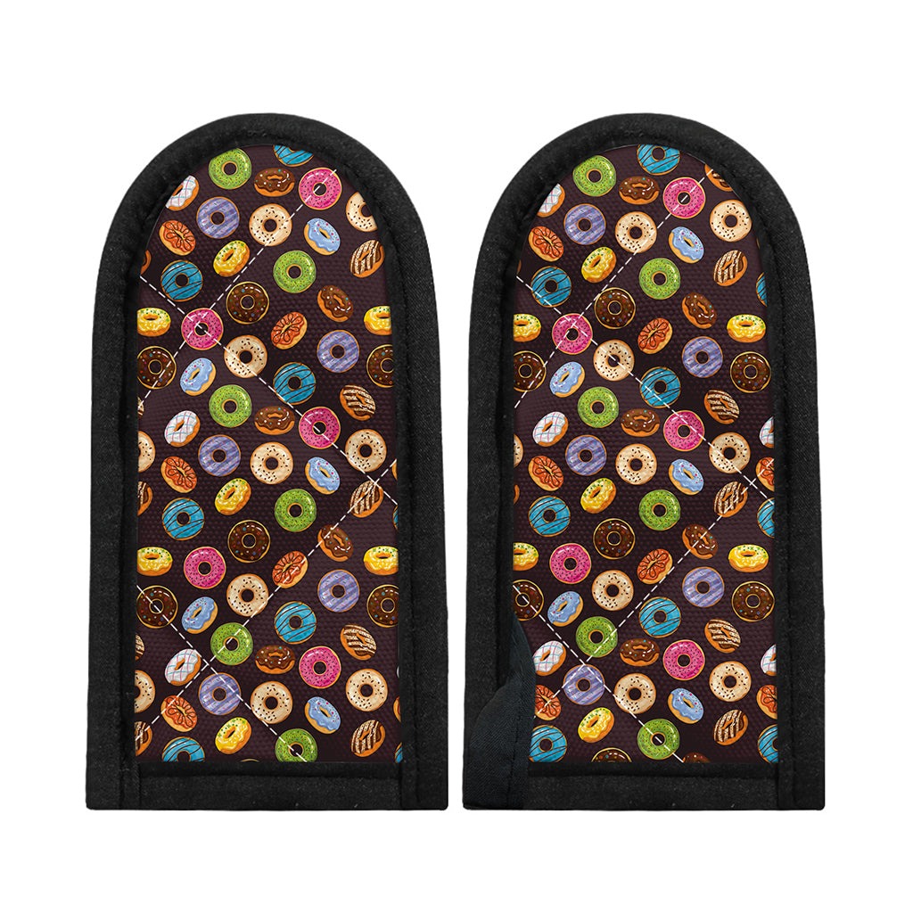 Colorful Donut Pattern Print Skillet Handle Cover