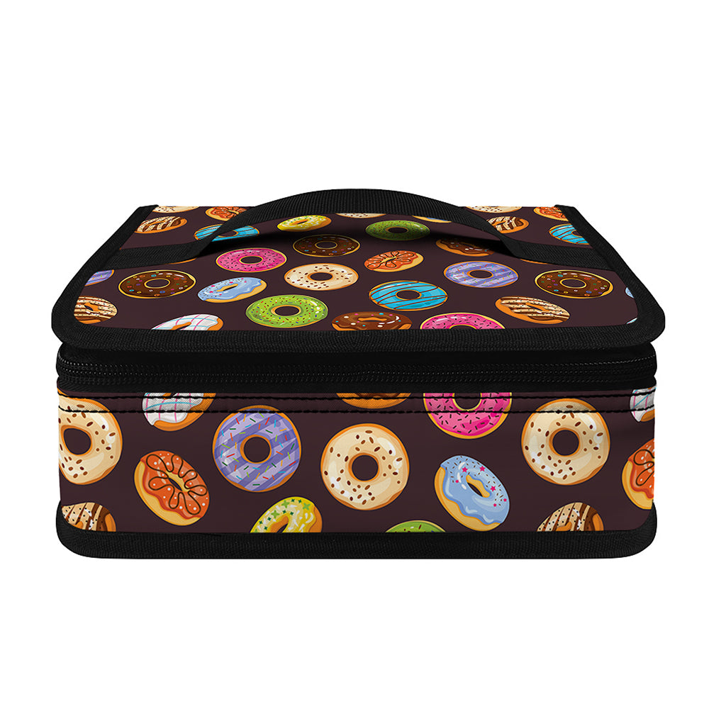 Colorful Donut Pattern Print Small Lunch Bag