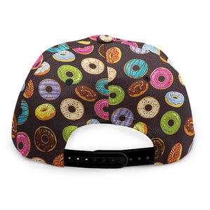 Colorful Donut Pattern Print Snapback Cap