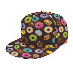 Colorful Donut Pattern Print Snapback Cap