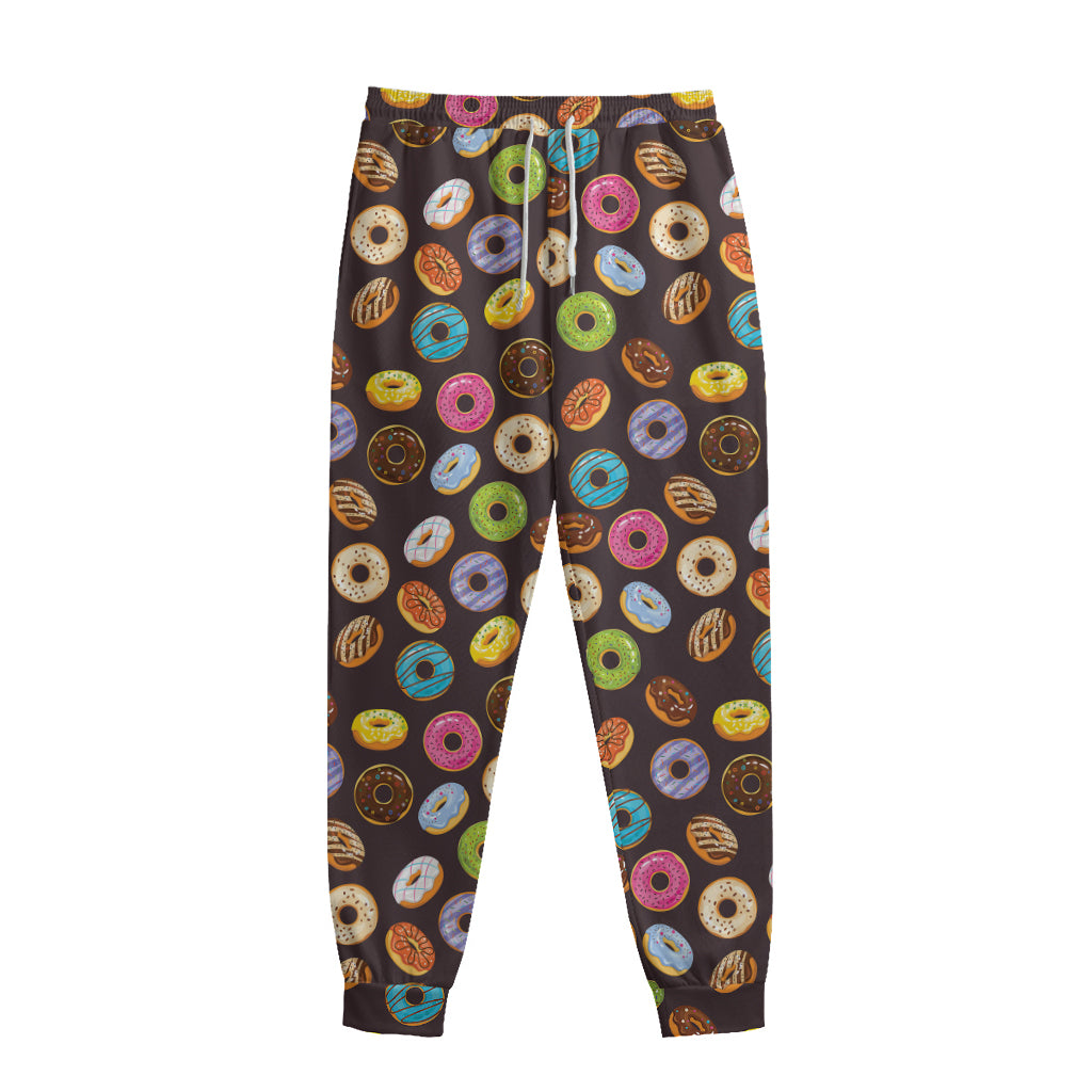 Colorful Donut Pattern Print Sweatpants