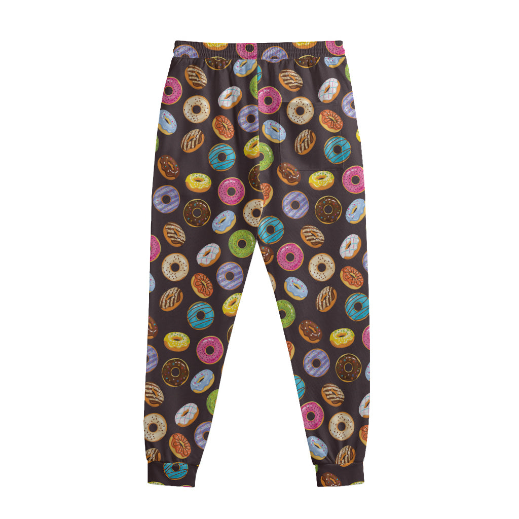 Colorful Donut Pattern Print Sweatpants