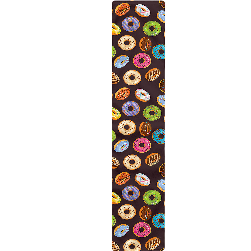 Colorful Donut Pattern Print Table Runner