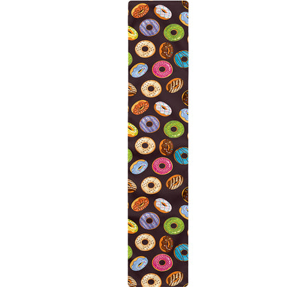 Colorful Donut Pattern Print Table Runner
