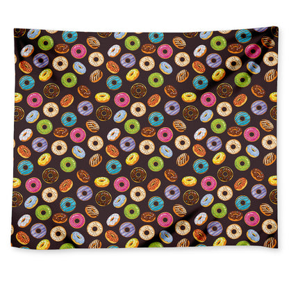Colorful Donut Pattern Print Tapestry