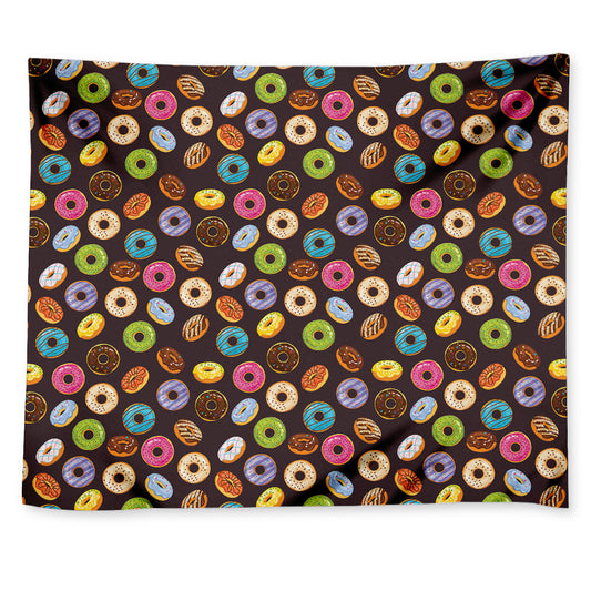 Colorful Donut Pattern Print Tapestry