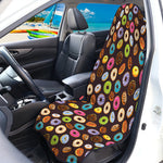 Colorful Donut Pattern Print Waterproof Car Seat Cover
