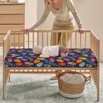 Colorful Easter Eggs Pattern Print Baby Crib Sheet