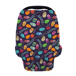 Colorful Easter Eggs Pattern Print Baby Seat Cover