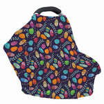 Colorful Easter Eggs Pattern Print Baby Seat Cover