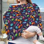 Colorful Easter Eggs Pattern Print Baby Seat Cover
