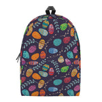 Colorful Easter Eggs Pattern Print Backpack
