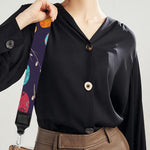 Colorful Easter Eggs Pattern Print Bag Strap