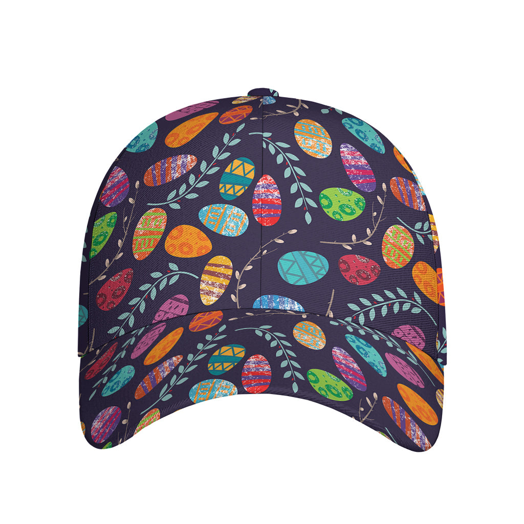 Colorful Easter Eggs Pattern Print Baseball Cap