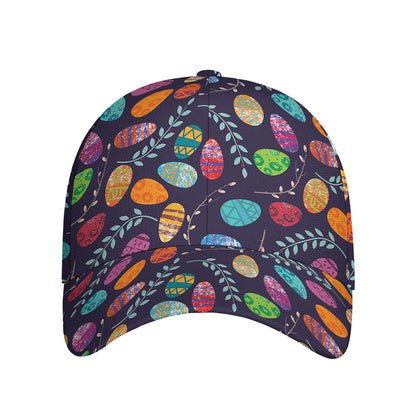 Colorful Easter Eggs Pattern Print Baseball Cap