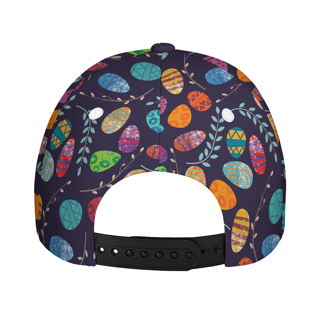 Colorful Easter Eggs Pattern Print Baseball Cap