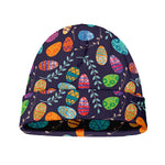 Colorful Easter Eggs Pattern Print Beanie