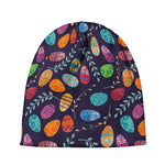 Colorful Easter Eggs Pattern Print Beanie