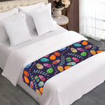 Colorful Easter Eggs Pattern Print Bed Runner