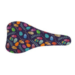 Colorful Easter Eggs Pattern Print Bicycle Seat Cover
