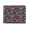 Colorful Easter Eggs Pattern Print Bifold Wallet