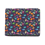 Colorful Easter Eggs Pattern Print Bifold Wallet
