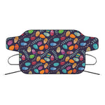 Colorful Easter Eggs Pattern Print Car Windshield Snow Cover