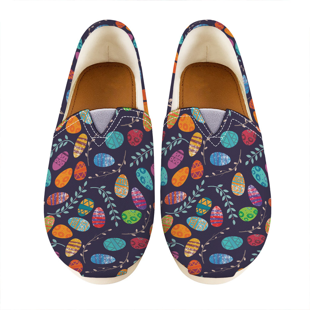 Colorful Easter Eggs Pattern Print Casual Shoes