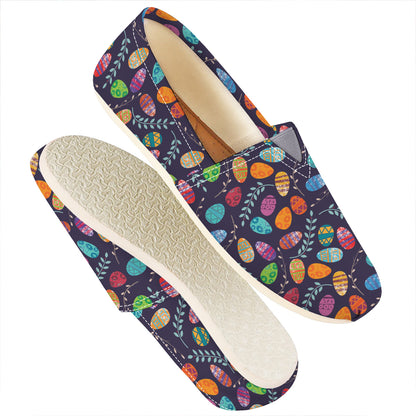 Colorful Easter Eggs Pattern Print Casual Shoes
