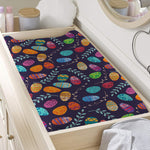 Colorful Easter Eggs Pattern Print Changing Pad Cover