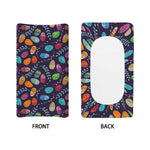 Colorful Easter Eggs Pattern Print Changing Pad Cover