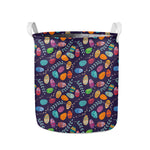 Colorful Easter Eggs Pattern Print Collapsible Laundry Basket