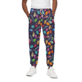 Colorful Easter Eggs Pattern Print Cotton Sweatpants