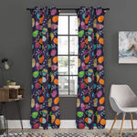Colorful Easter Eggs Pattern Print Curtain