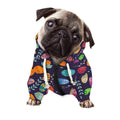 Colorful Easter Eggs Pattern Print Dog Zip Up Hoodie