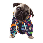 Colorful Easter Eggs Pattern Print Dog Zip Up Hoodie