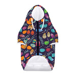 Colorful Easter Eggs Pattern Print Dog Zip Up Hoodie