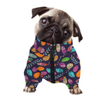 Colorful Easter Eggs Pattern Print Dog Zip Up Jacket