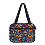 Colorful Easter Eggs Pattern Print Double Strap Bible Bag