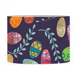 Colorful Easter Eggs Pattern Print Drum Lamp Shade